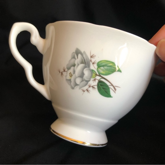 Vintage Royal Kent Camellia Bone China Tea Cup and Saucer Staffordshire England - Picture 5 of 15